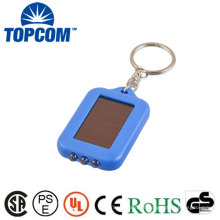 Preço de Fábrica 3 LED Energy Saving Recarregável Solar Powered LED Keychain